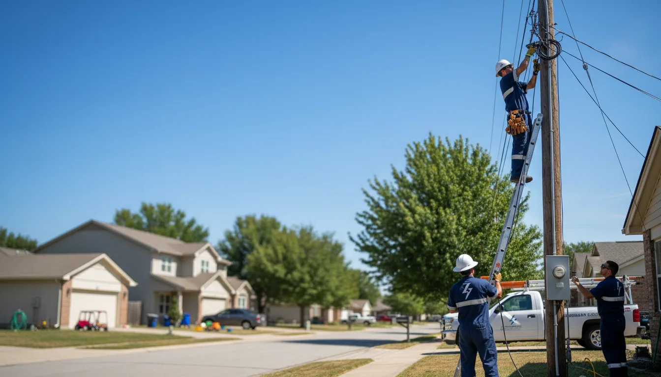 Residential electrician providing installation services in Sinking Spring, OH